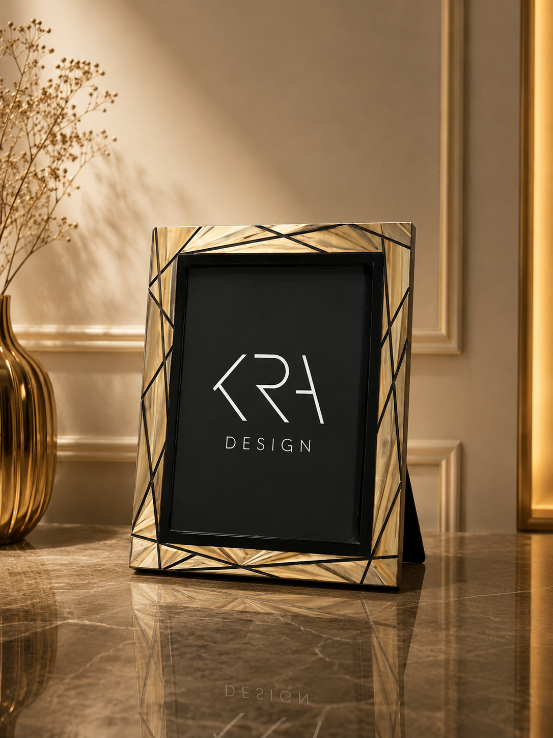 Straw Marquetry Photo Frame