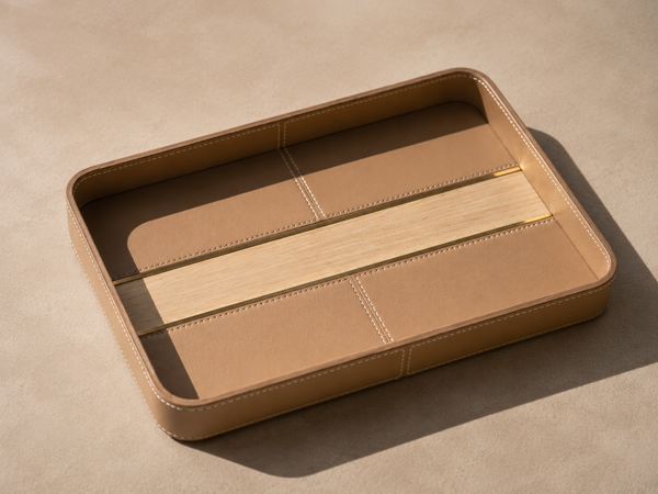 leather tray