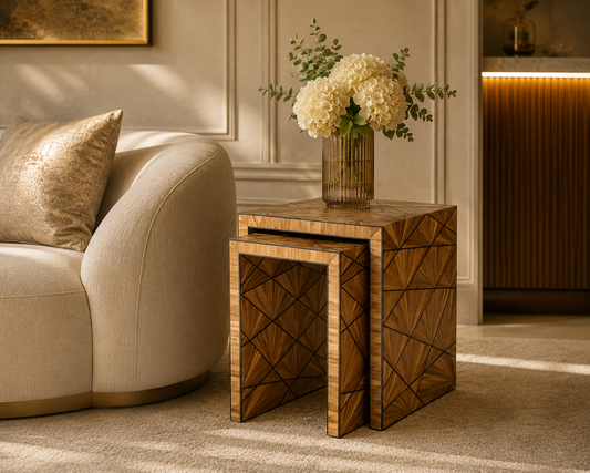 Geometric Nesting Side Table