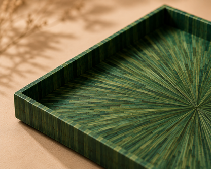 Straw Marquetry Artisan Tray