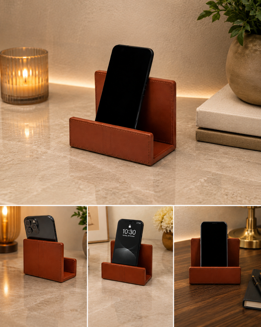 Premium Leather Mobile Stand