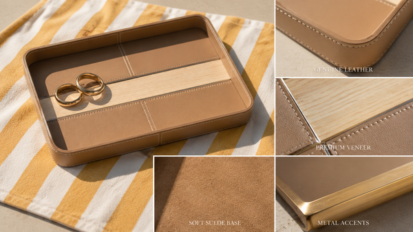 leather tray