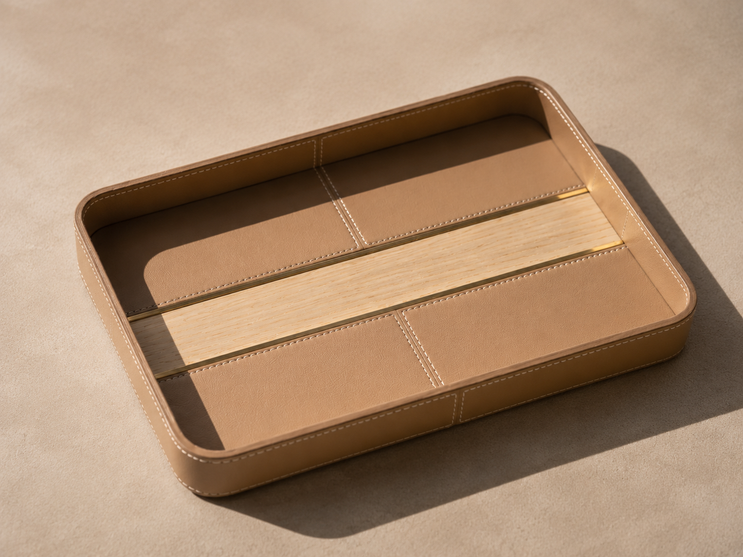 leather tray