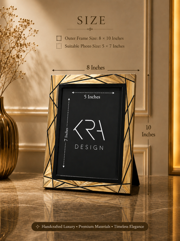 Straw Marquetry Photo Frame