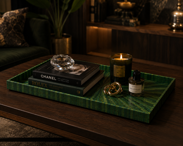 Straw Marquetry Artisan Tray