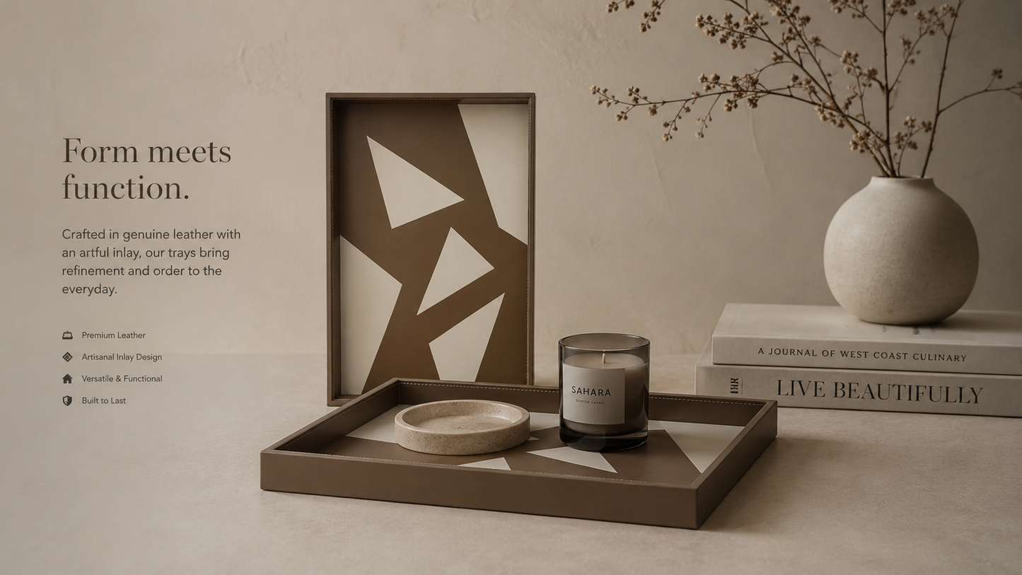 Leather Decorative Tray