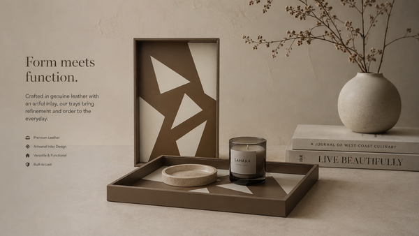 Leather Decorative Tray
