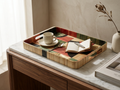 Straw Marquetry Mosaic Tray