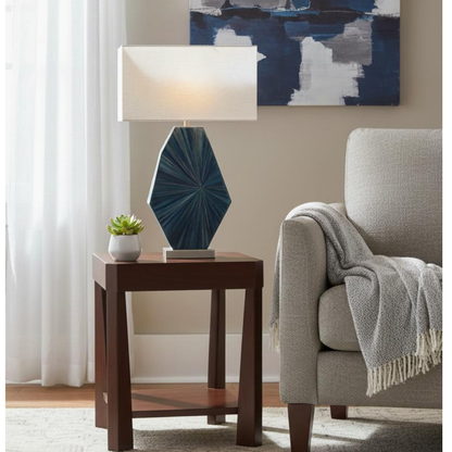 Straw Marquetry Lamp